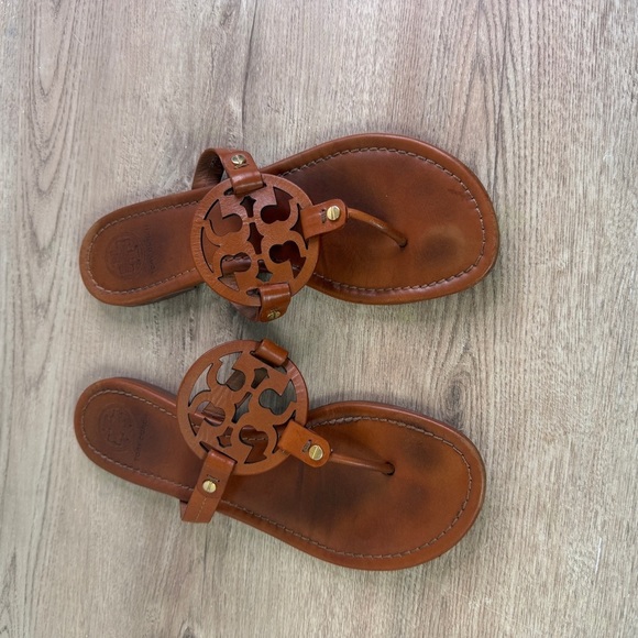 Tory Burch Miller Leather Sandals - Picture 2 of 8